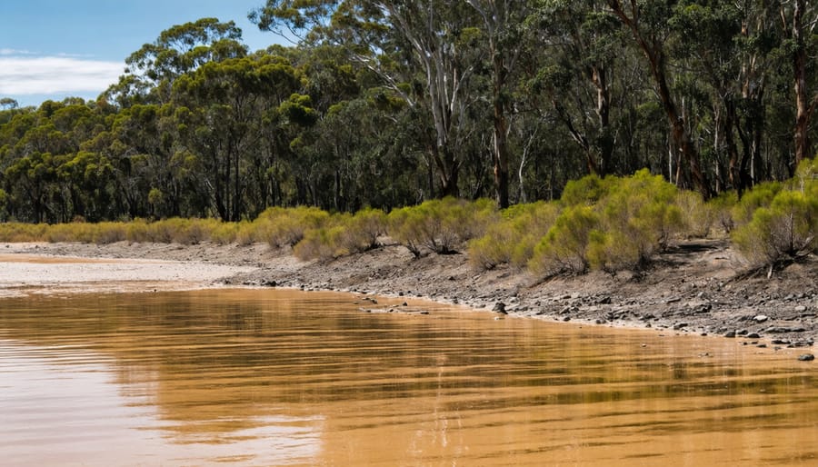 Environmental professionals in safety gear conducting site assessment in Australian bushland