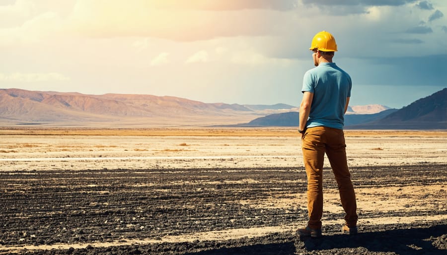 Investor reviewing ESG data and financial documents on digital tablet