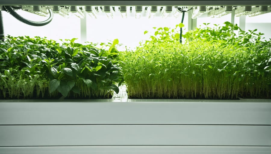 Indoor plants positioned on bright windowsill with natural sunlight illuminating leaves
