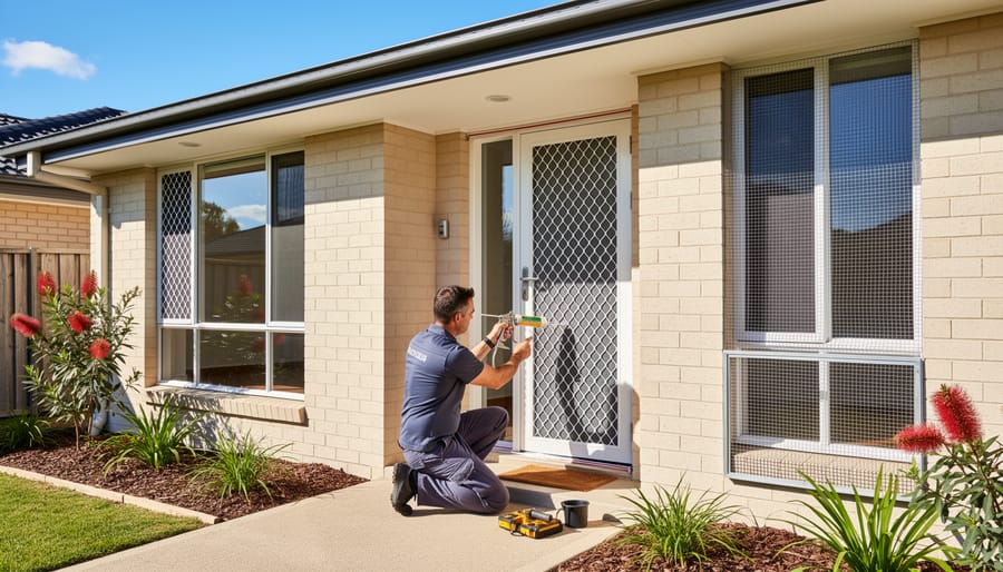 Australian home exterior showing sealed entry points and protective screens for pest prevention
