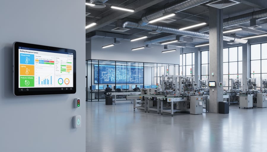 Smart building sensors and automation controls in Australian manufacturing facility